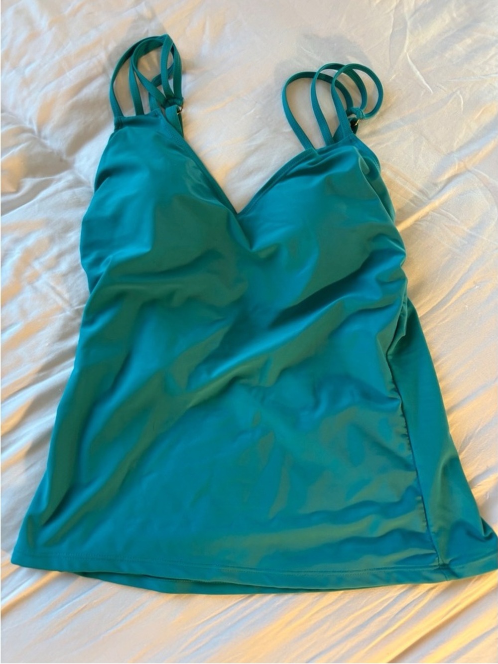 Women’s Teal Strappy Tank Top